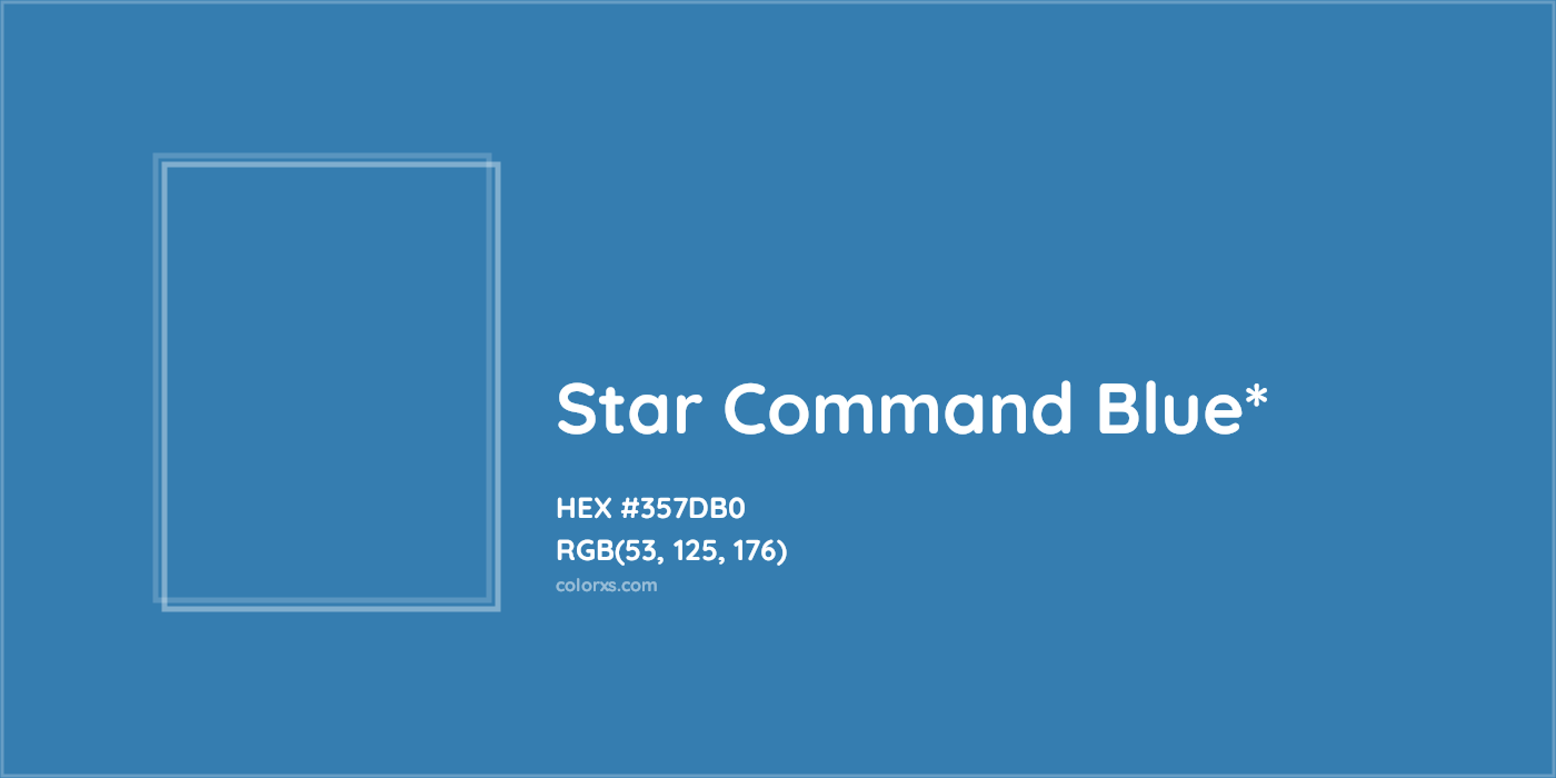 HEX #357DB0 Color Name, Color Code, Palettes, Similar Paints, Images