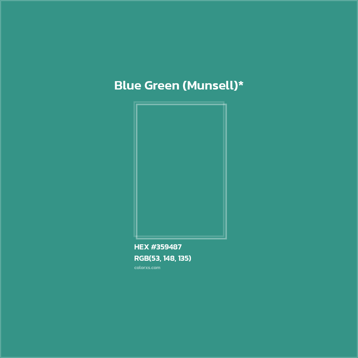 HEX #359487 Color Name, Color Code, Palettes, Similar Paints, Images
