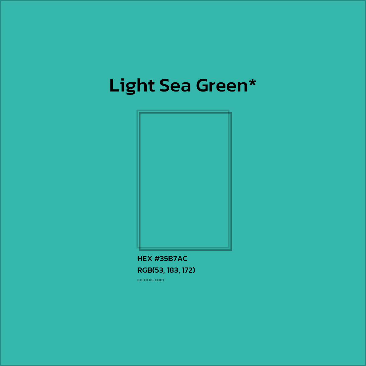 HEX #35B7AC Color Name, Color Code, Palettes, Similar Paints, Images