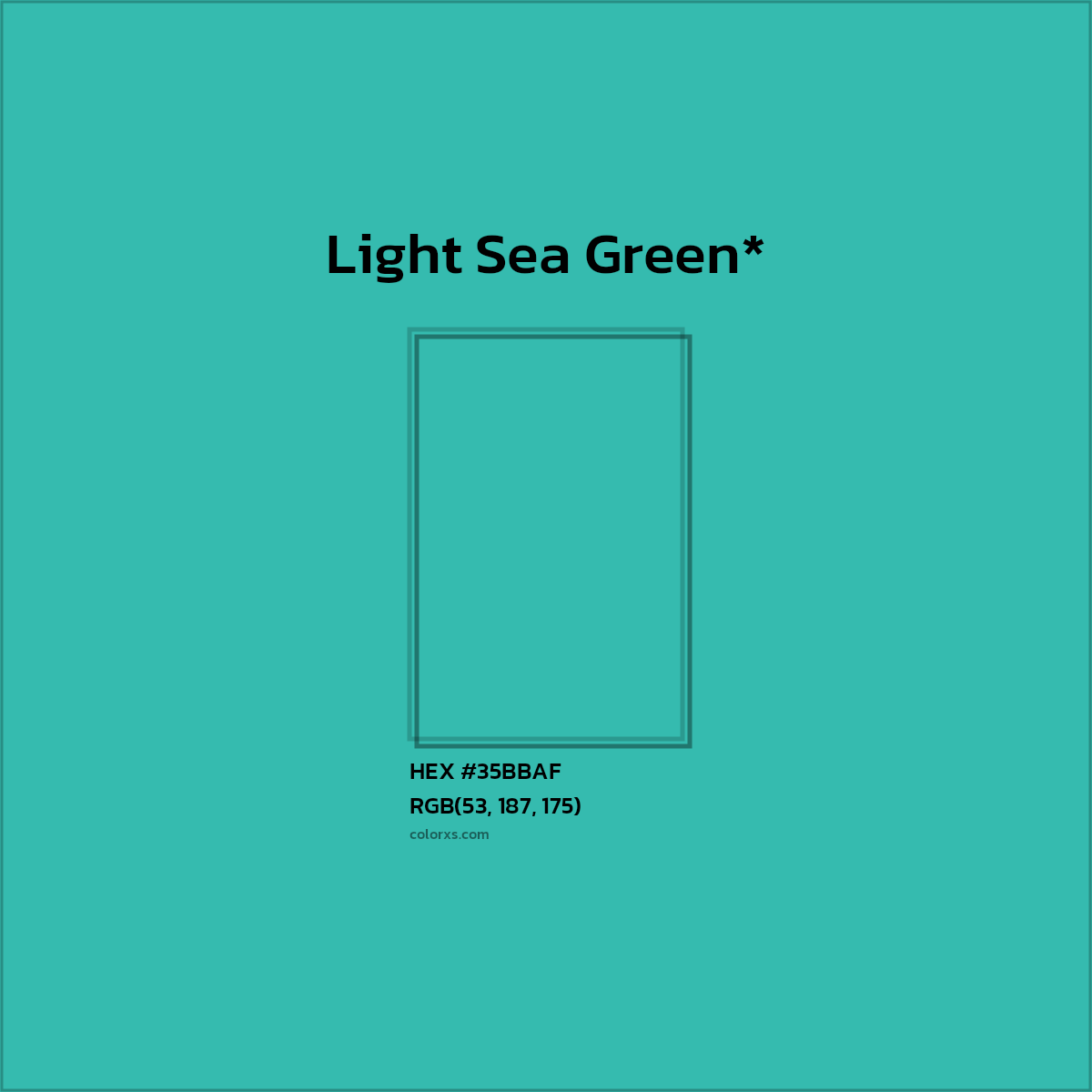 HEX #35BBAF Color Name, Color Code, Palettes, Similar Paints, Images