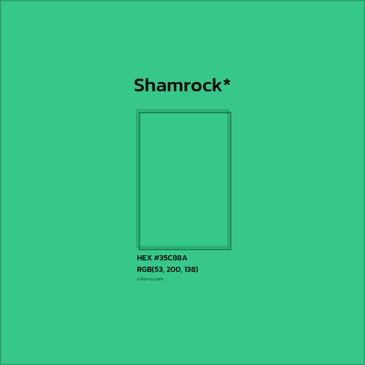 HEX #35C88A Color Name, Color Code, Palettes, Similar Paints, Images