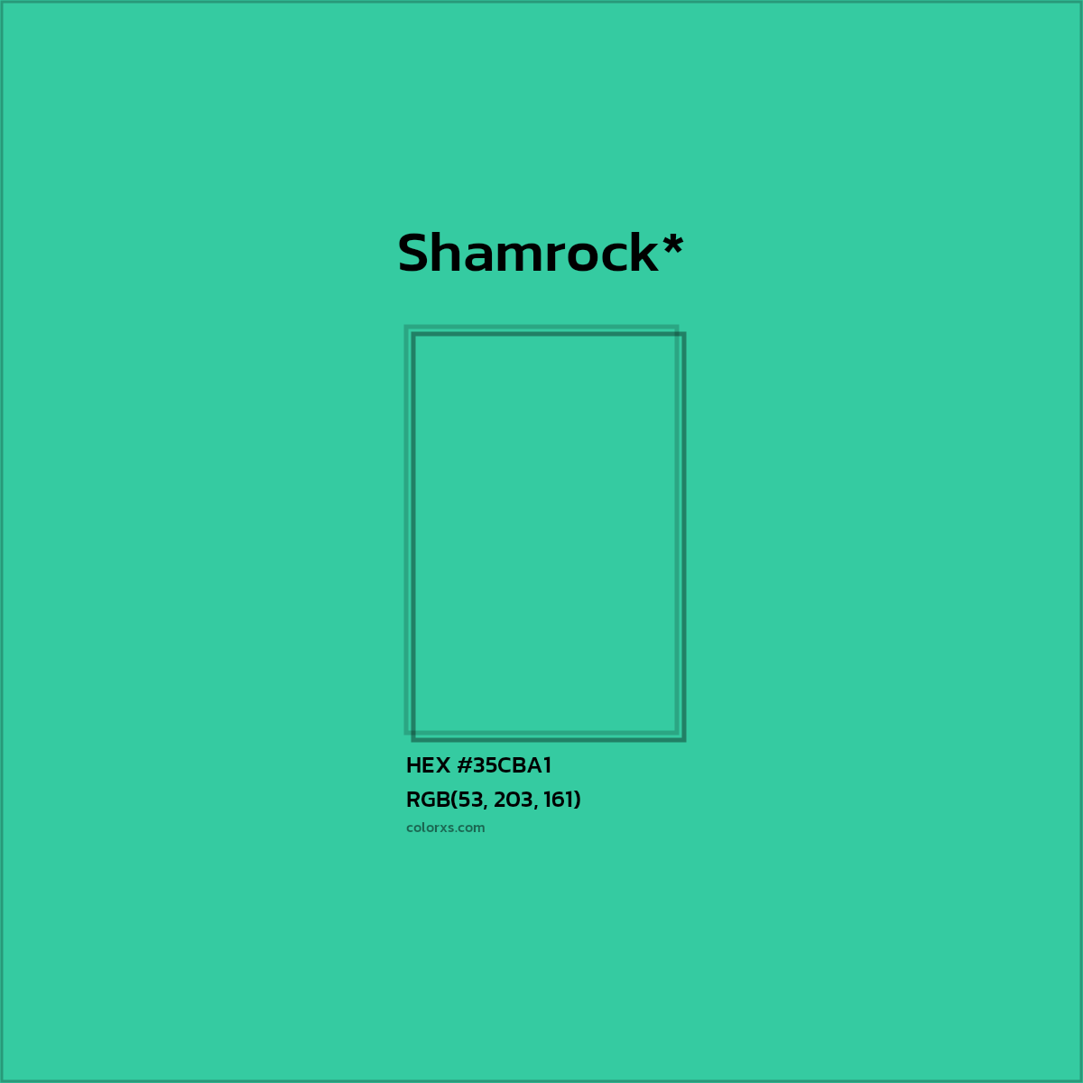 HEX #35CBA1 Color Name, Color Code, Palettes, Similar Paints, Images