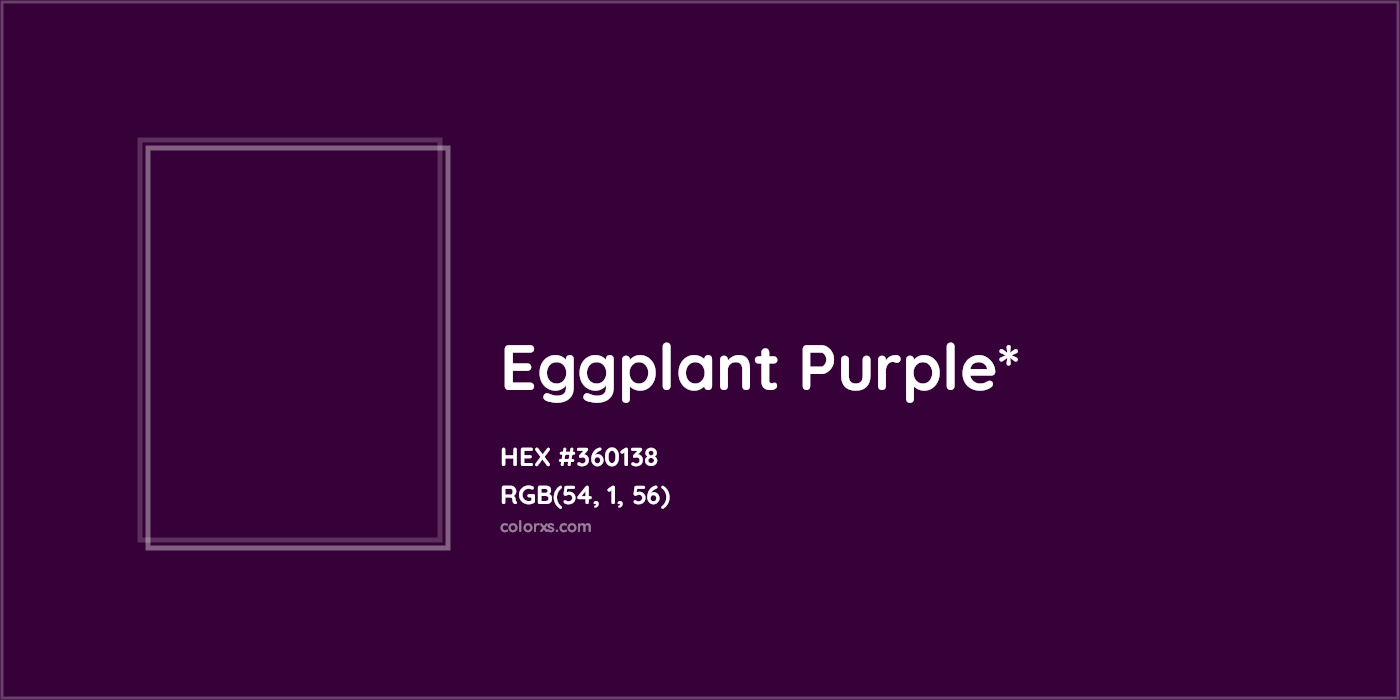 HEX #360138 Color Name, Color Code, Palettes, Similar Paints, Images