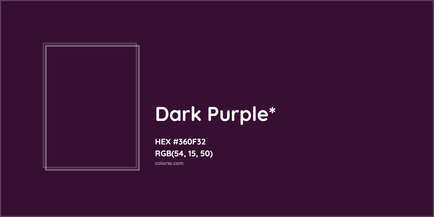 HEX #360F32 Color Name, Color Code, Palettes, Similar Paints, Images