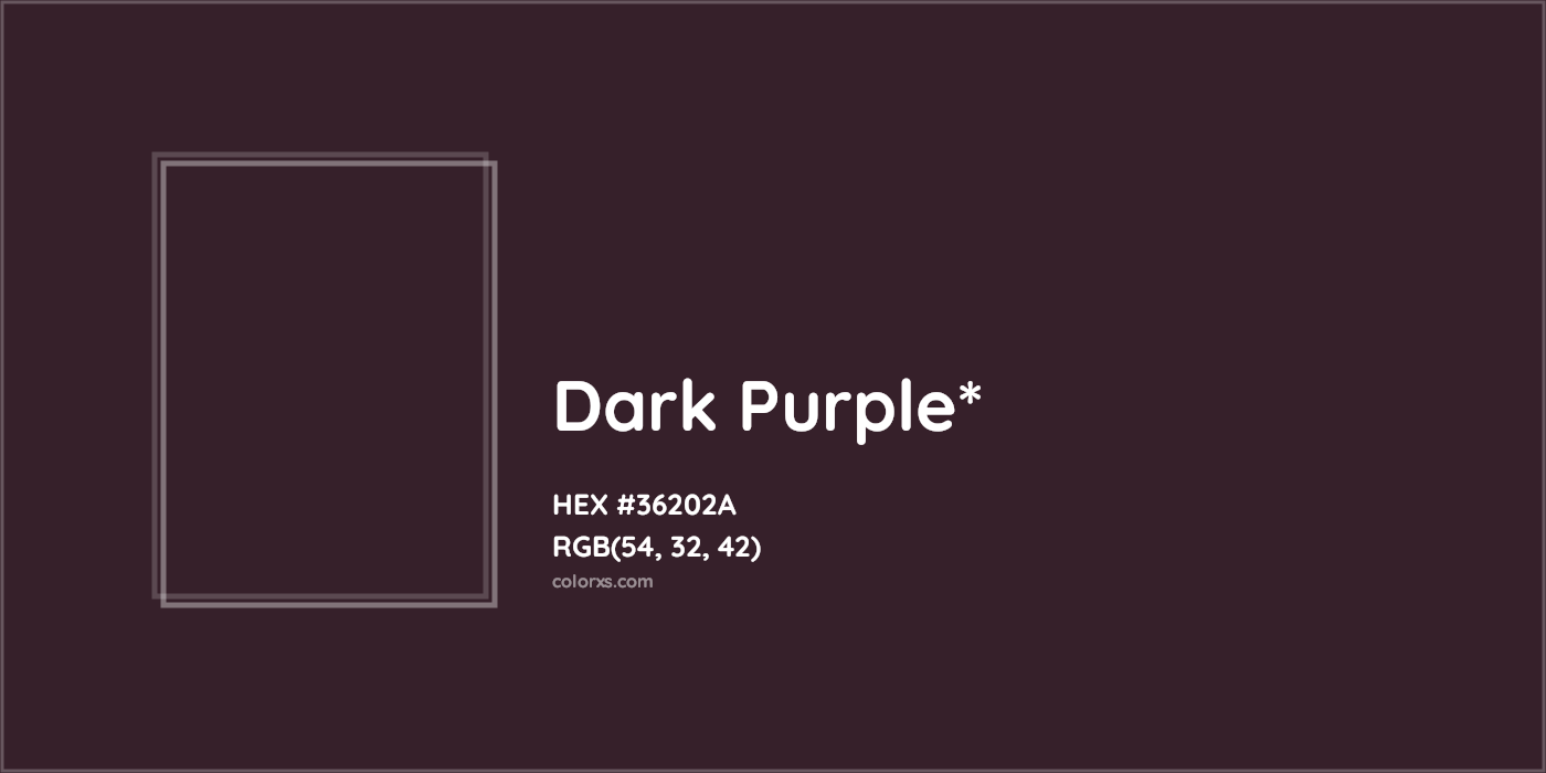 HEX #36202A Color Name, Color Code, Palettes, Similar Paints, Images
