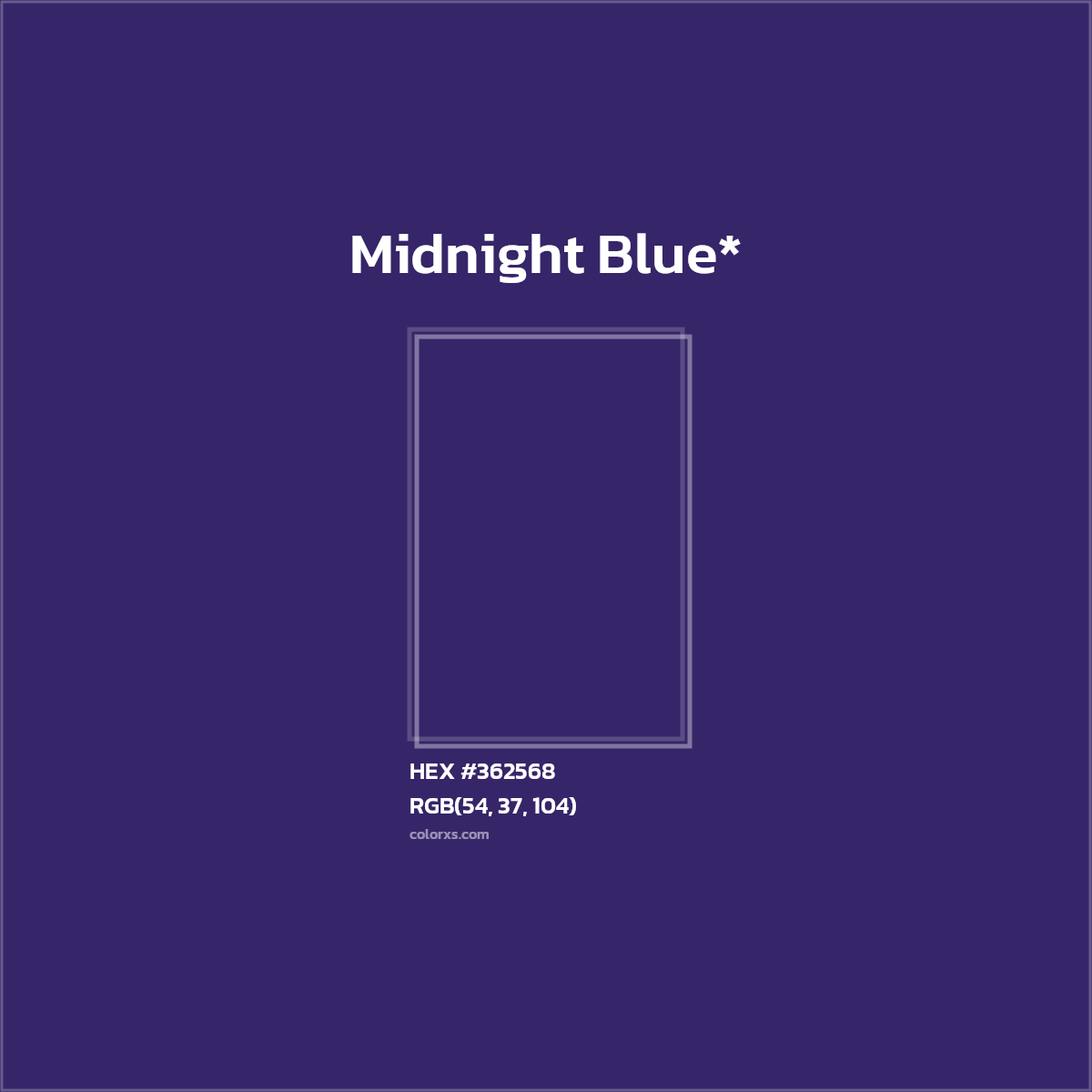HEX #362568 Color Name, Color Code, Palettes, Similar Paints, Images