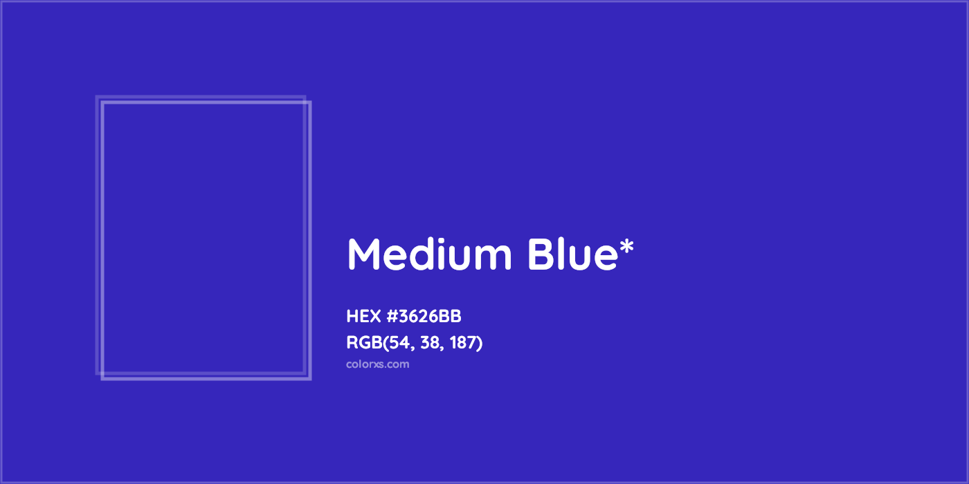 HEX #3626BB Color Name, Color Code, Palettes, Similar Paints, Images