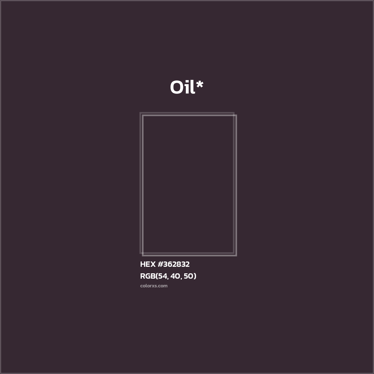 HEX #362832 Color Name, Color Code, Palettes, Similar Paints, Images