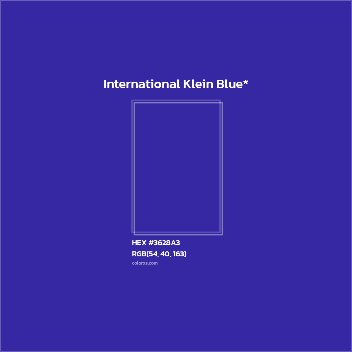 HEX #3628A3 Color Name, Color Code, Palettes, Similar Paints, Images
