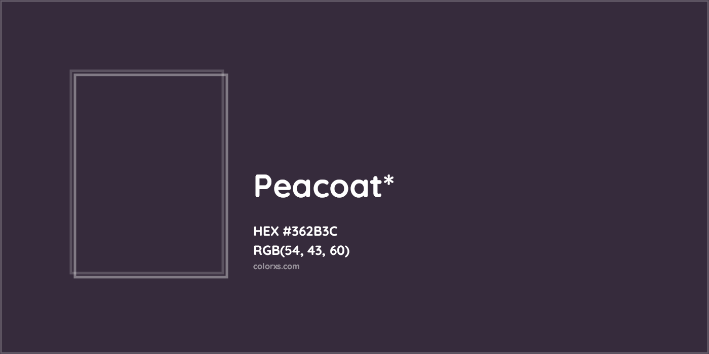 HEX #362B3C Color Name, Color Code, Palettes, Similar Paints, Images