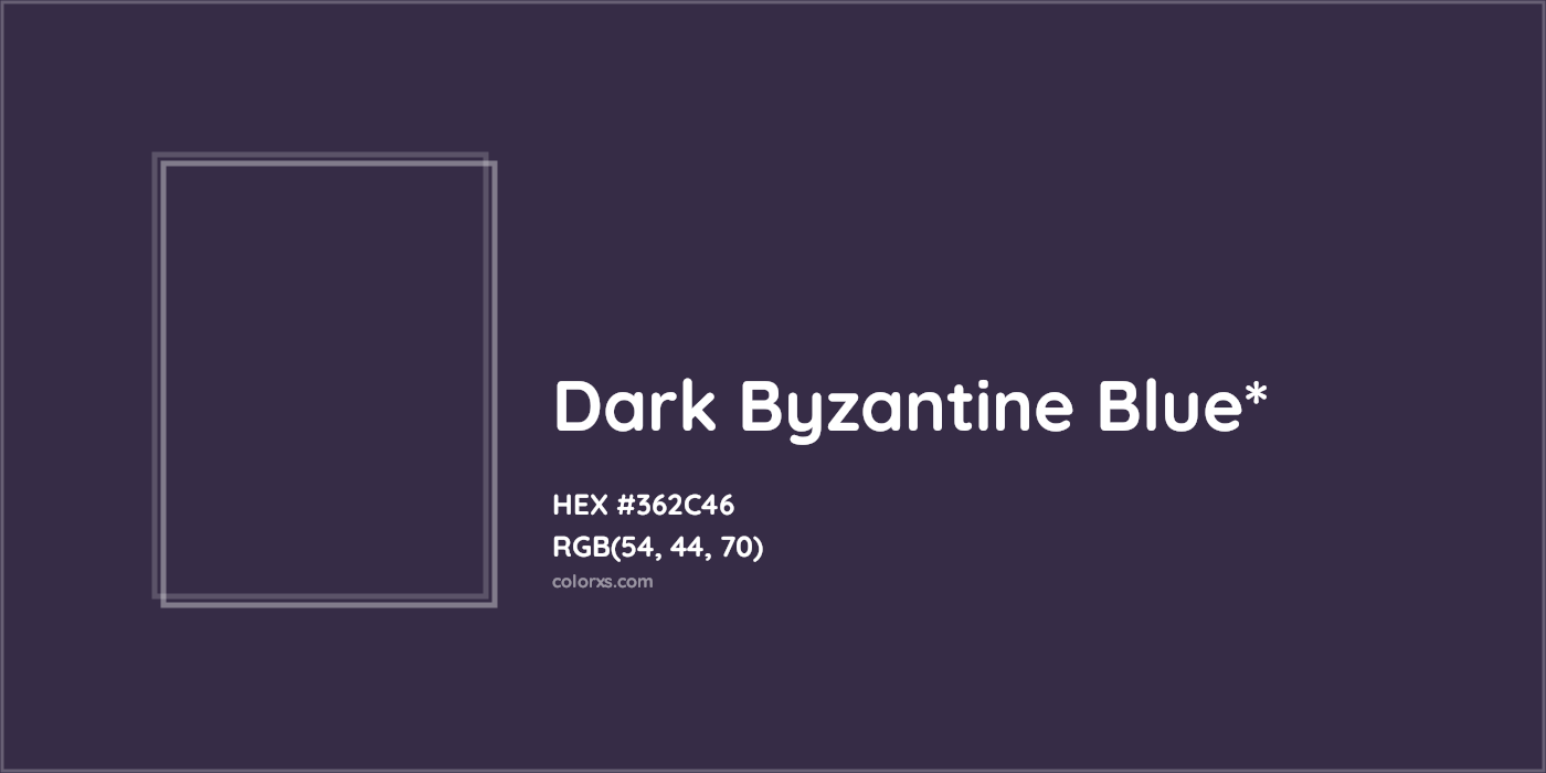 HEX #362C46 Color Name, Color Code, Palettes, Similar Paints, Images
