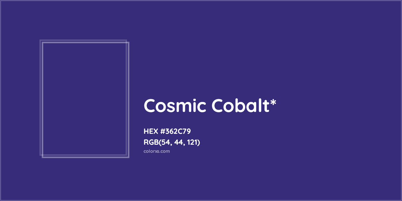 HEX #362C79 Color Name, Color Code, Palettes, Similar Paints, Images