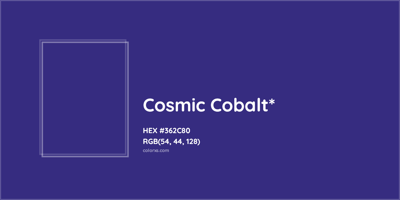 HEX #362C80 Color Name, Color Code, Palettes, Similar Paints, Images