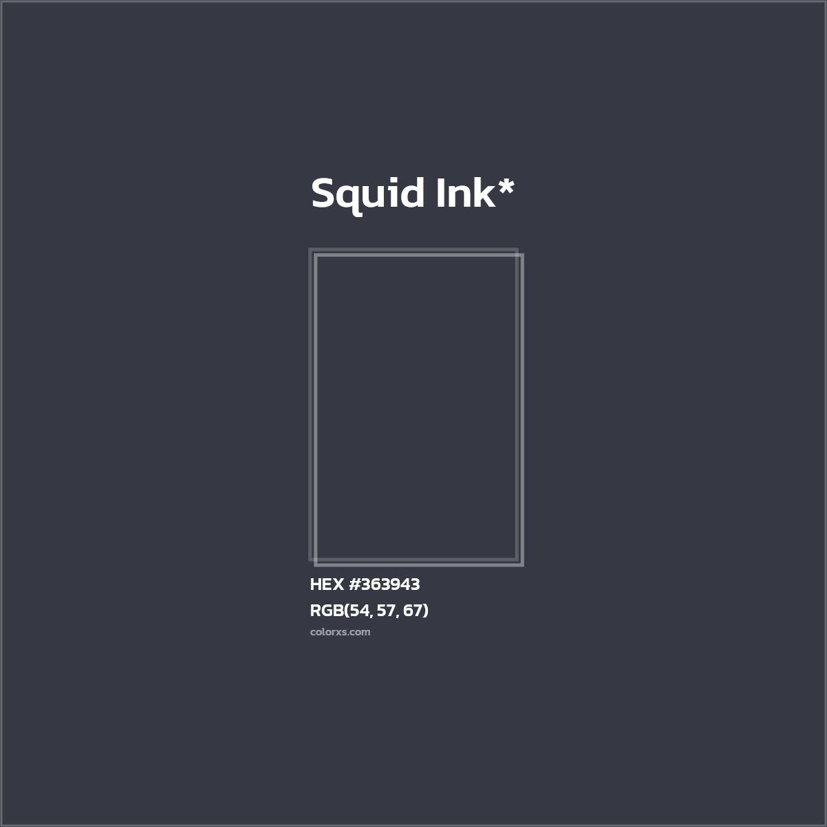 HEX #363943 Color Name, Color Code, Palettes, Similar Paints, Images