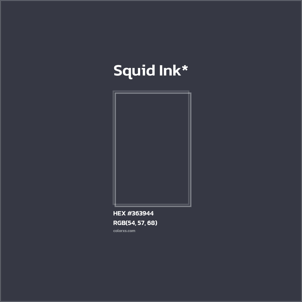 HEX #363944 Color Name, Color Code, Palettes, Similar Paints, Images