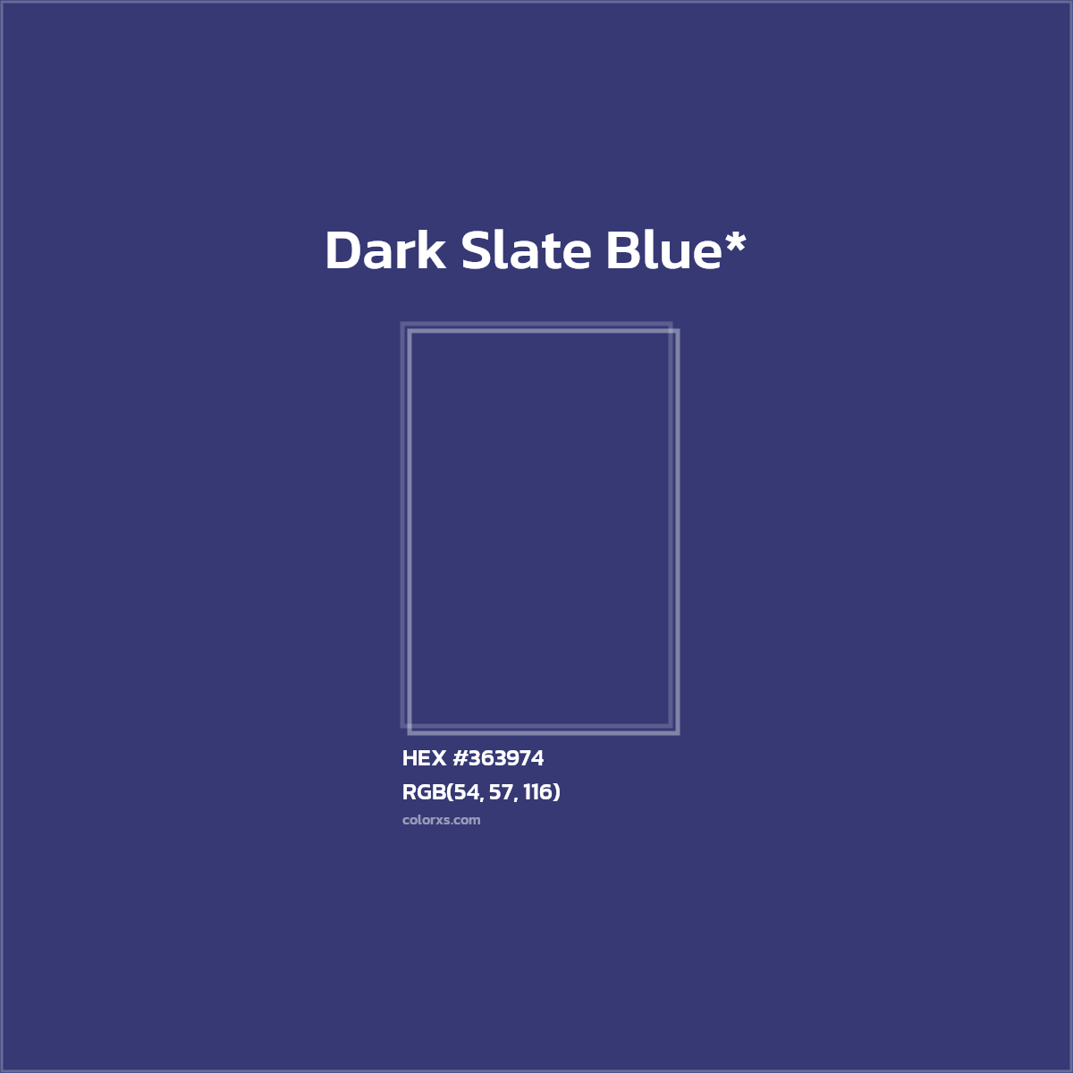 HEX #363974 Color Name, Color Code, Palettes, Similar Paints, Images