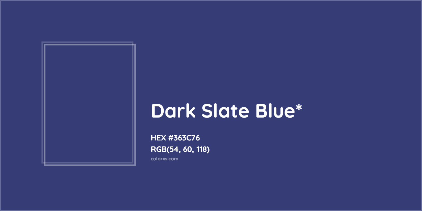 HEX #363C76 Color Name, Color Code, Palettes, Similar Paints, Images