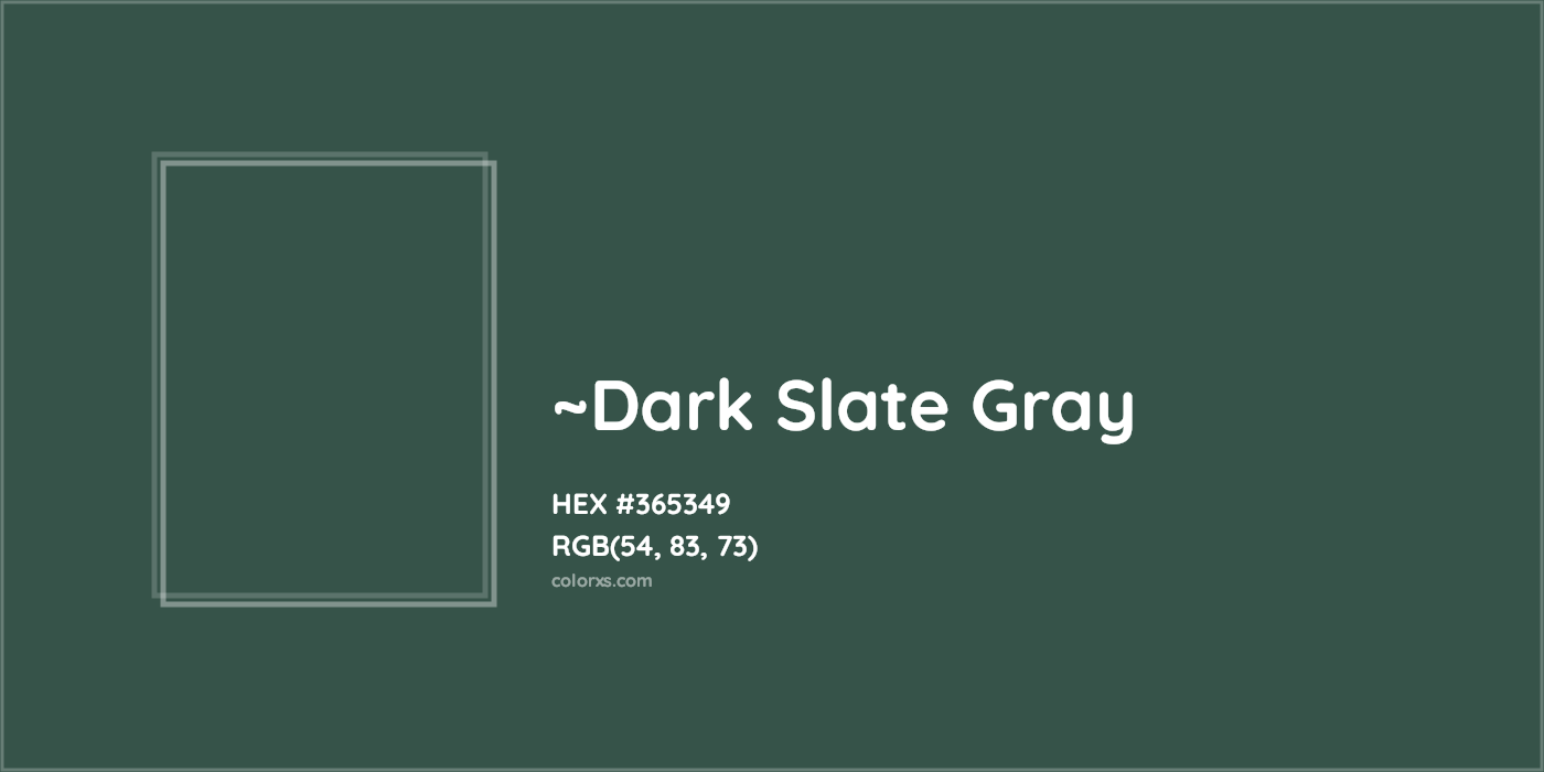 HEX #365349 Color Name, Color Code, Palettes, Similar Paints, Images