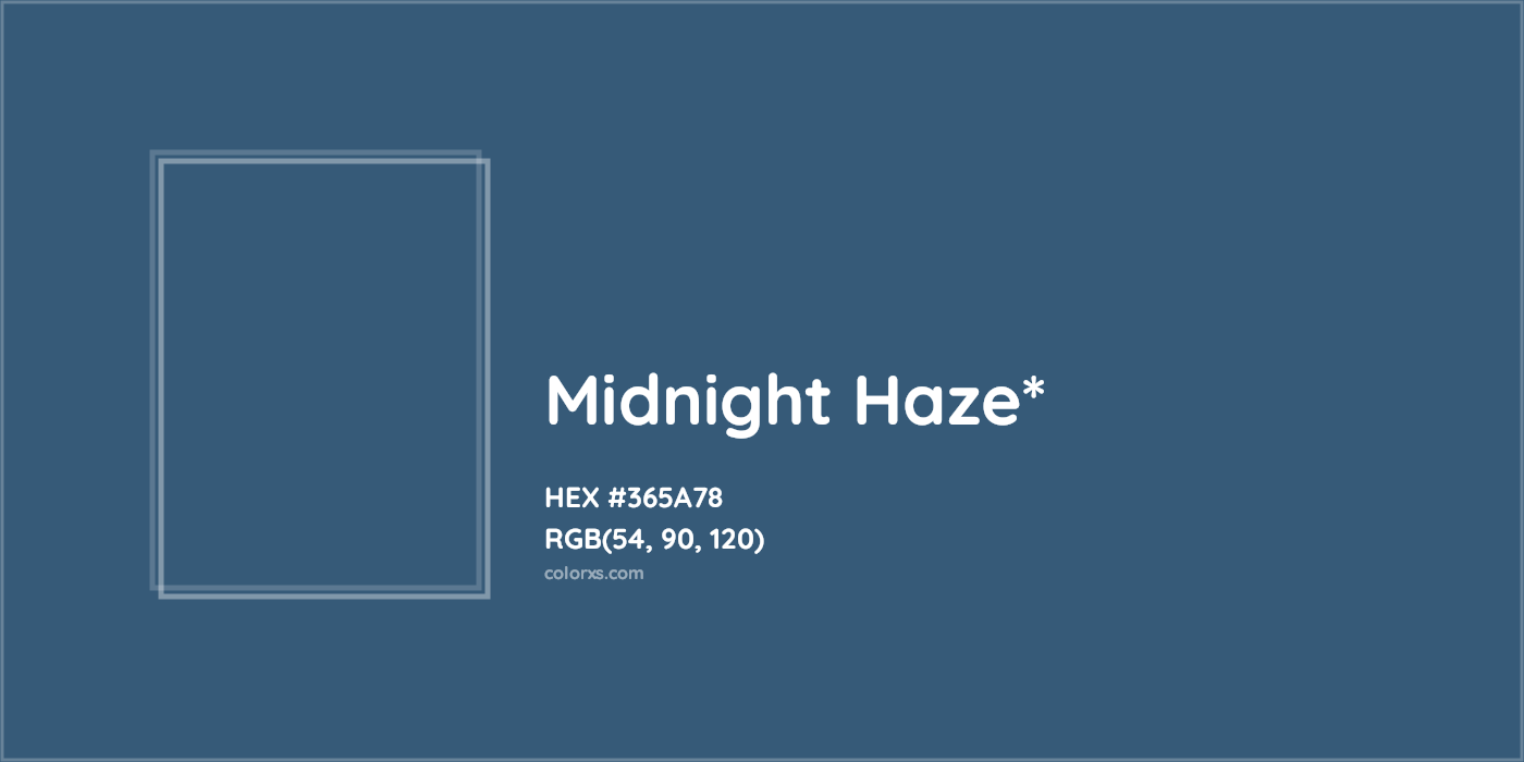 HEX #365A78 Color Name, Color Code, Palettes, Similar Paints, Images