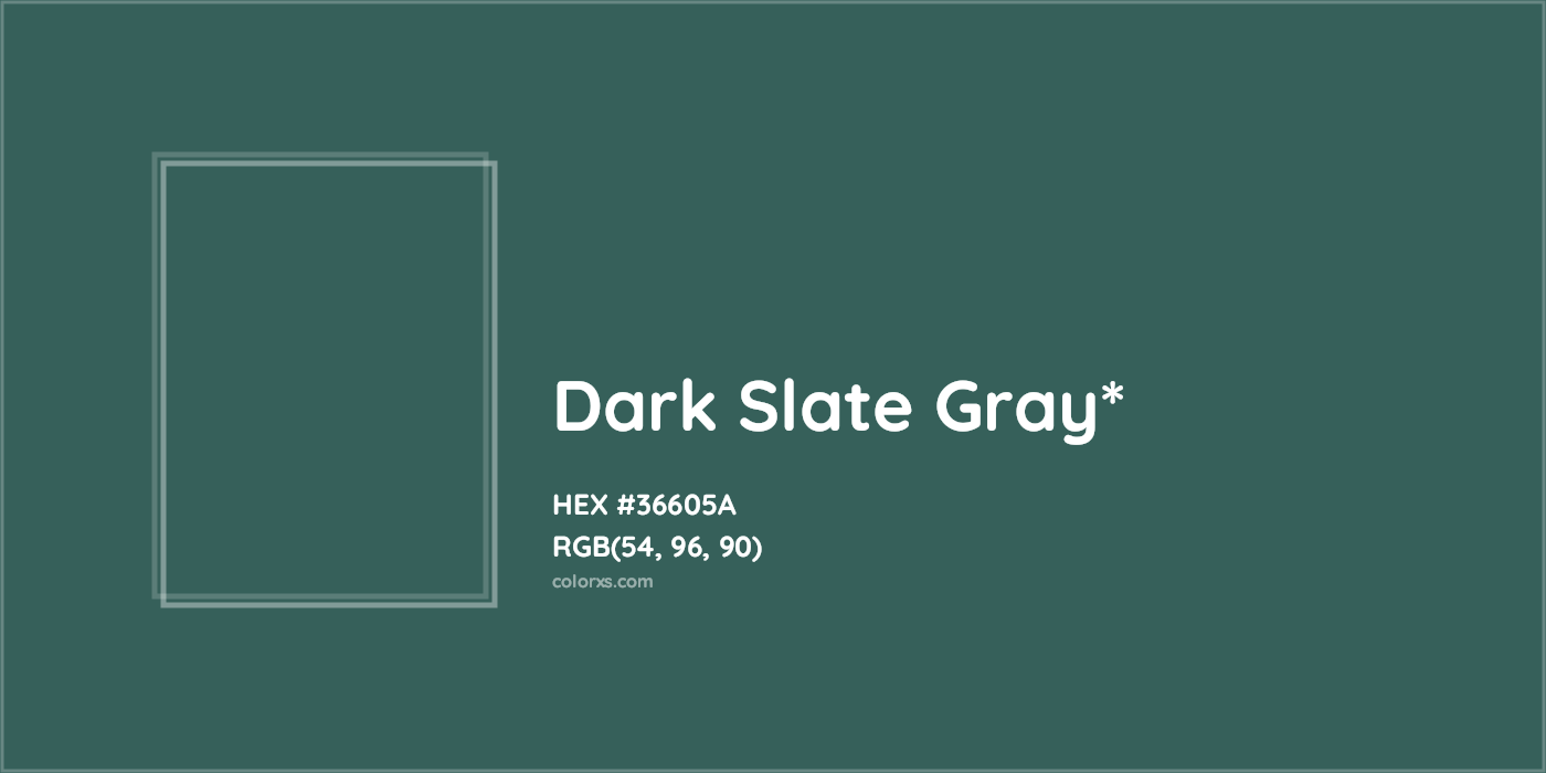 HEX #36605A Color Name, Color Code, Palettes, Similar Paints, Images
