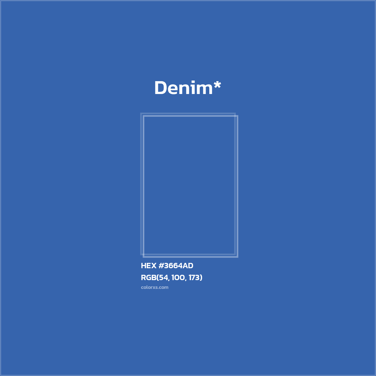 HEX #3664AD Color Name, Color Code, Palettes, Similar Paints, Images