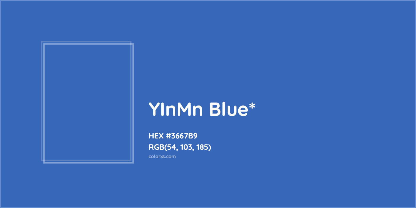 HEX #3667B9 Color Name, Color Code, Palettes, Similar Paints, Images