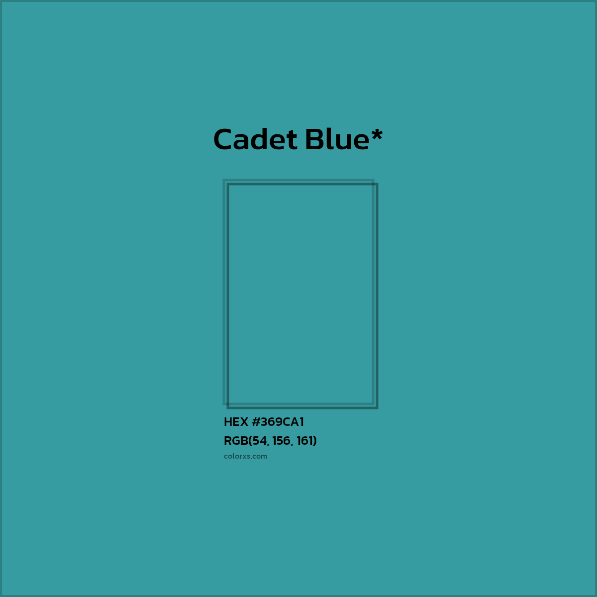 HEX #369CA1 Color Name, Color Code, Palettes, Similar Paints, Images
