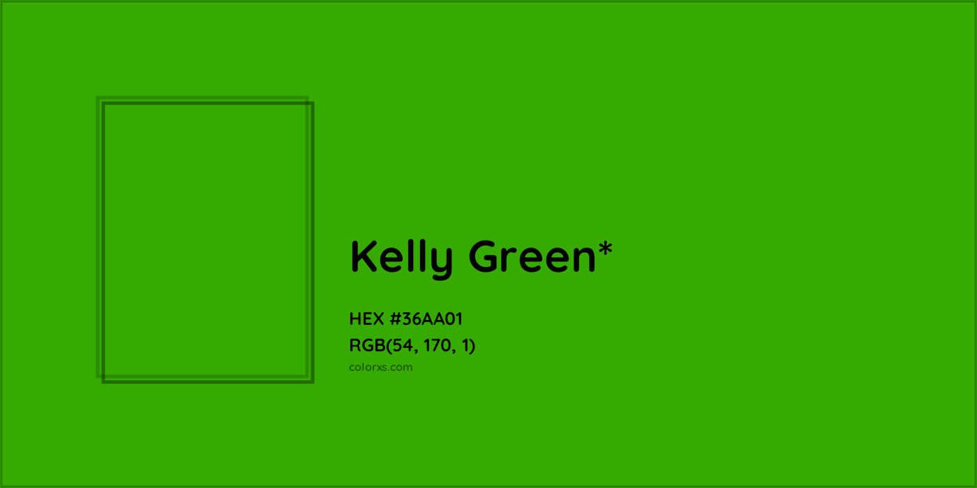 HEX #36AA01 Color Name, Color Code, Palettes, Similar Paints, Images