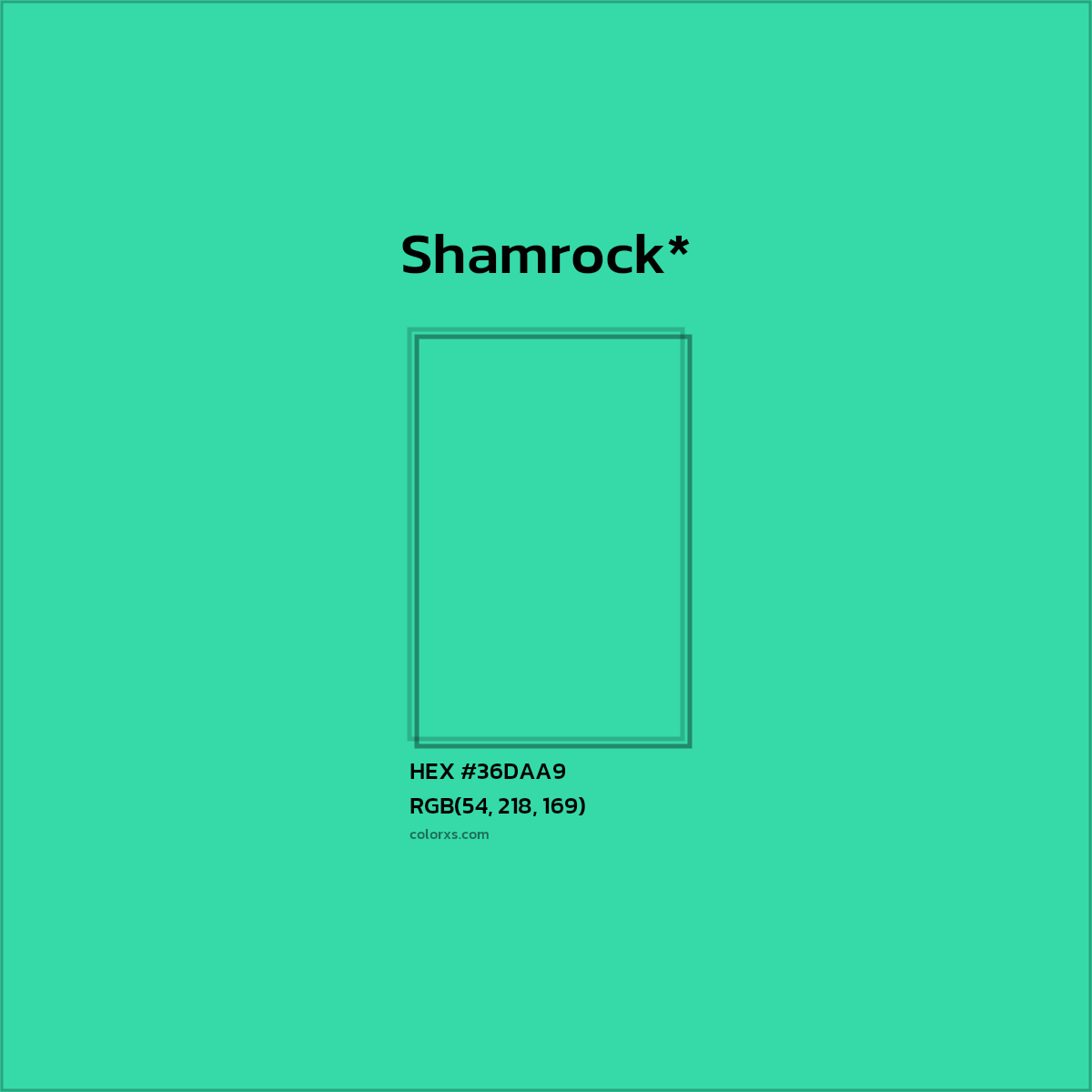 HEX #36DAA9 Color Name, Color Code, Palettes, Similar Paints, Images