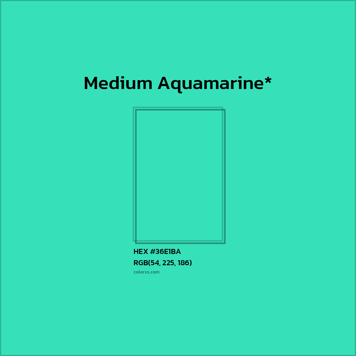 HEX #36E1BA Color Name, Color Code, Palettes, Similar Paints, Images