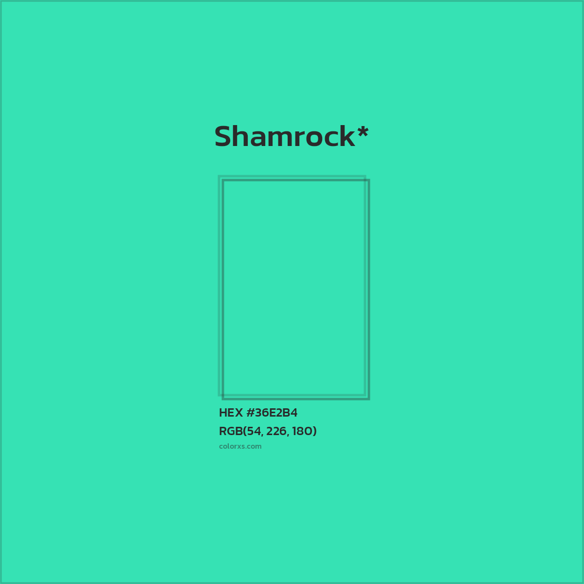 HEX #36E2B4 Color Name, Color Code, Palettes, Similar Paints, Images