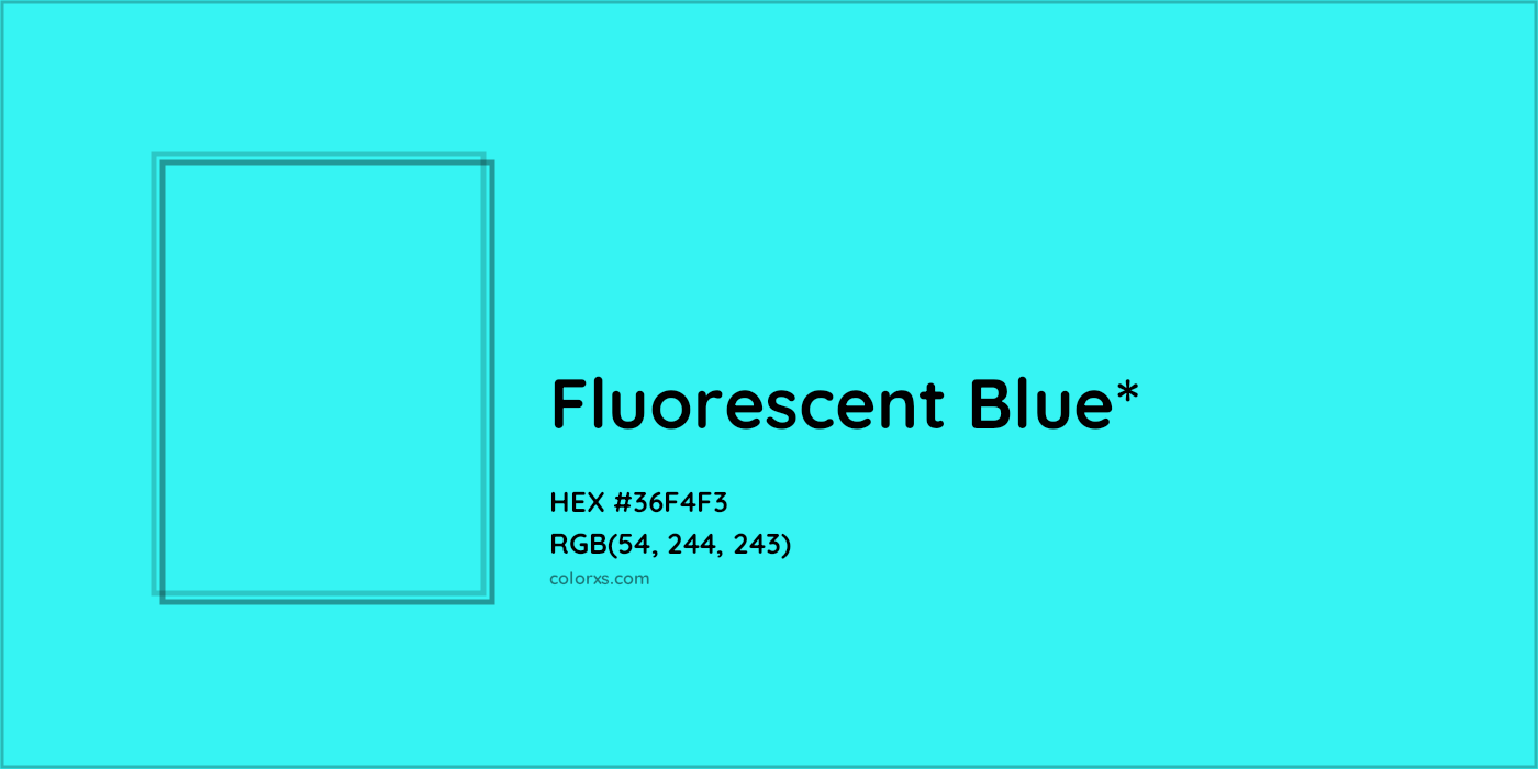HEX #36F4F3 Color Name, Color Code, Palettes, Similar Paints, Images