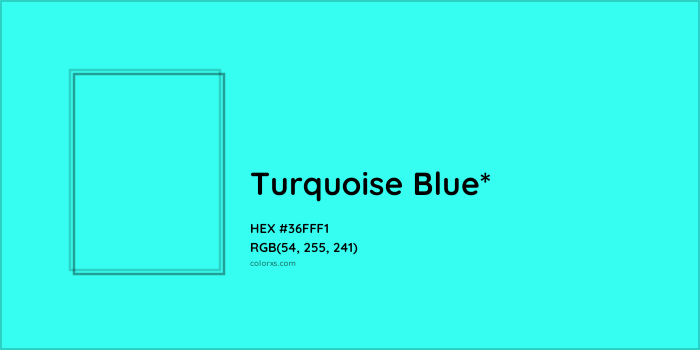 HEX #36FFF1 Color Name, Color Code, Palettes, Similar Paints, Images