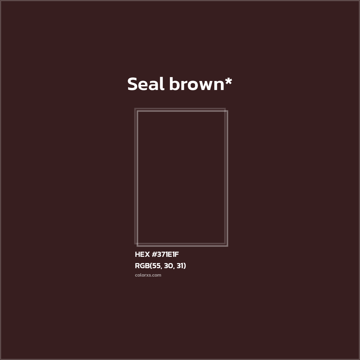 HEX #371E1F Color Name, Color Code, Palettes, Similar Paints, Images