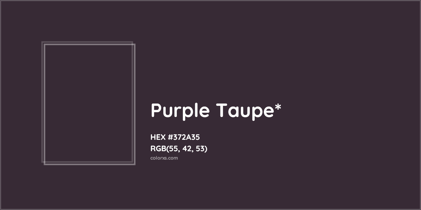 HEX #372A35 Color Name, Color Code, Palettes, Similar Paints, Images