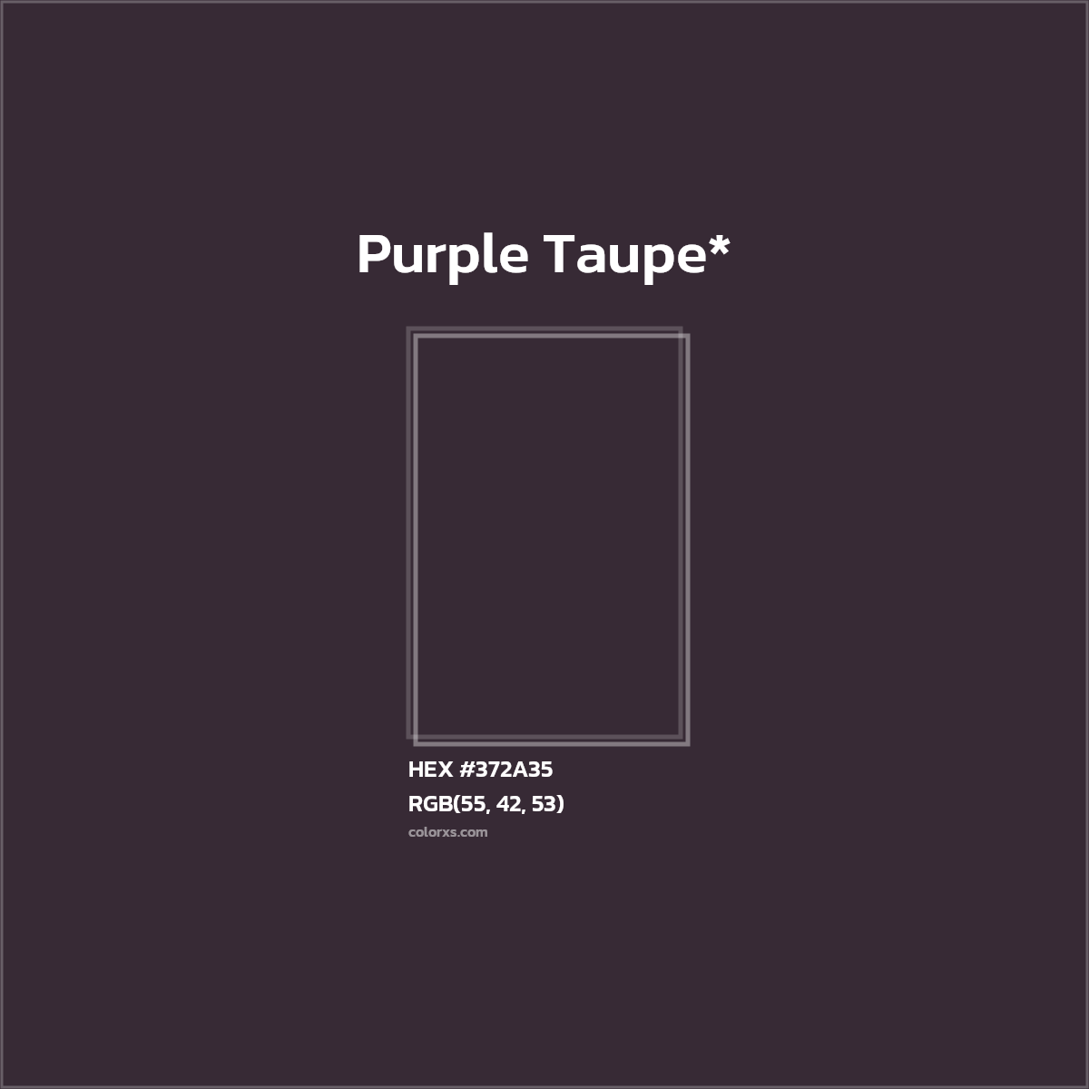 HEX #372A35 Color Name, Color Code, Palettes, Similar Paints, Images