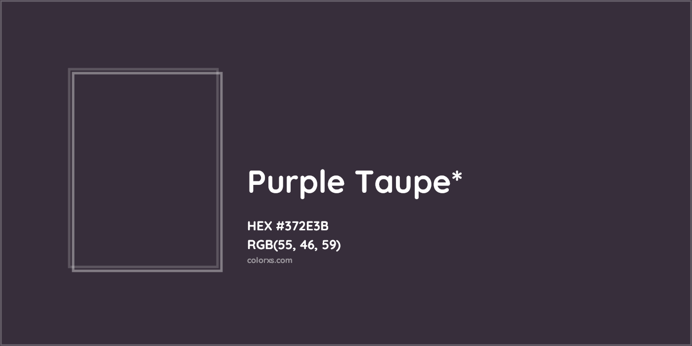 HEX #372E3B Color Name, Color Code, Palettes, Similar Paints, Images