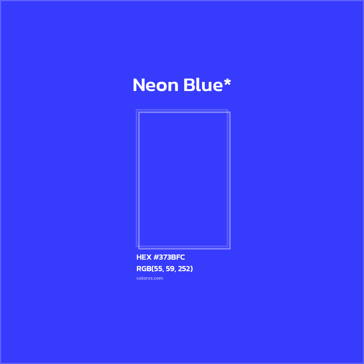 HEX #373BFC Color Name, Color Code, Palettes, Similar Paints, Images