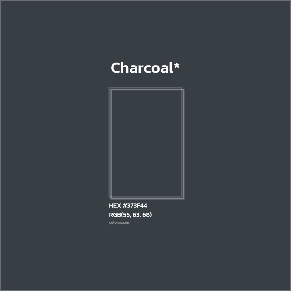 HEX #373F44 Color Name, Color Code, Palettes, Similar Paints, Images