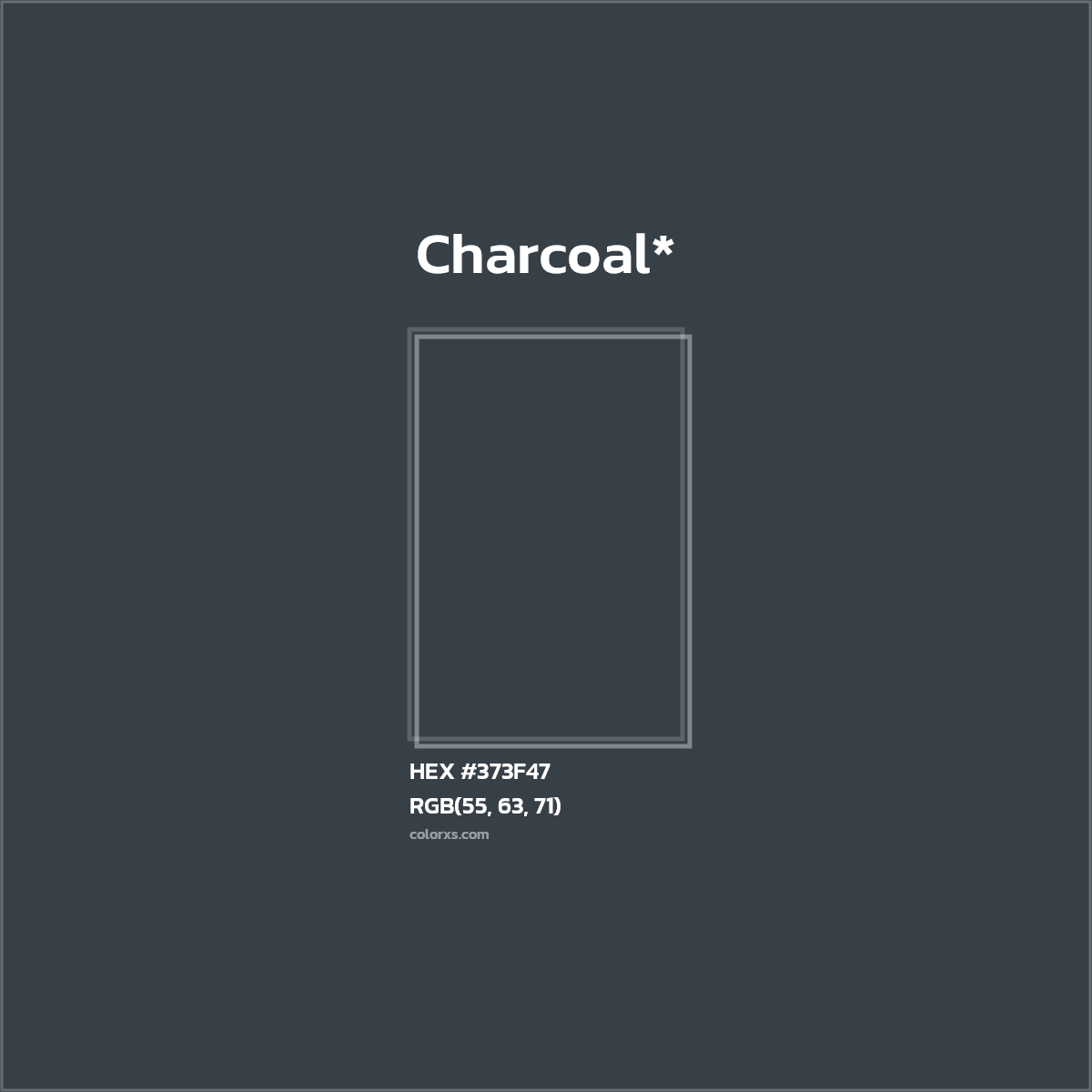 HEX #373F47 Color Name, Color Code, Palettes, Similar Paints, Images