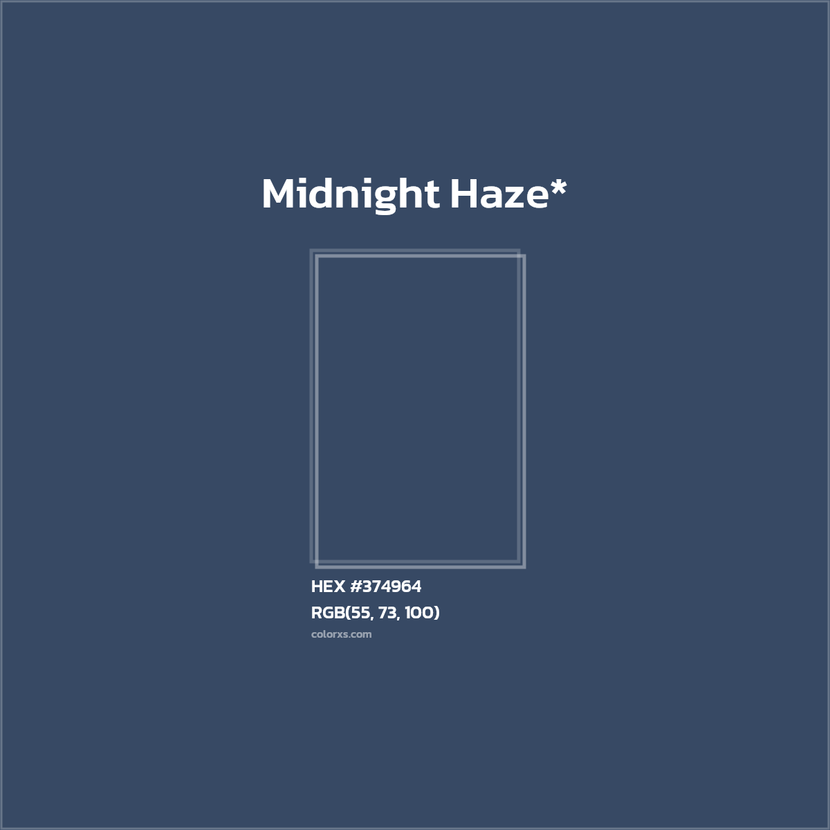 HEX #374964 Color Name, Color Code, Palettes, Similar Paints, Images