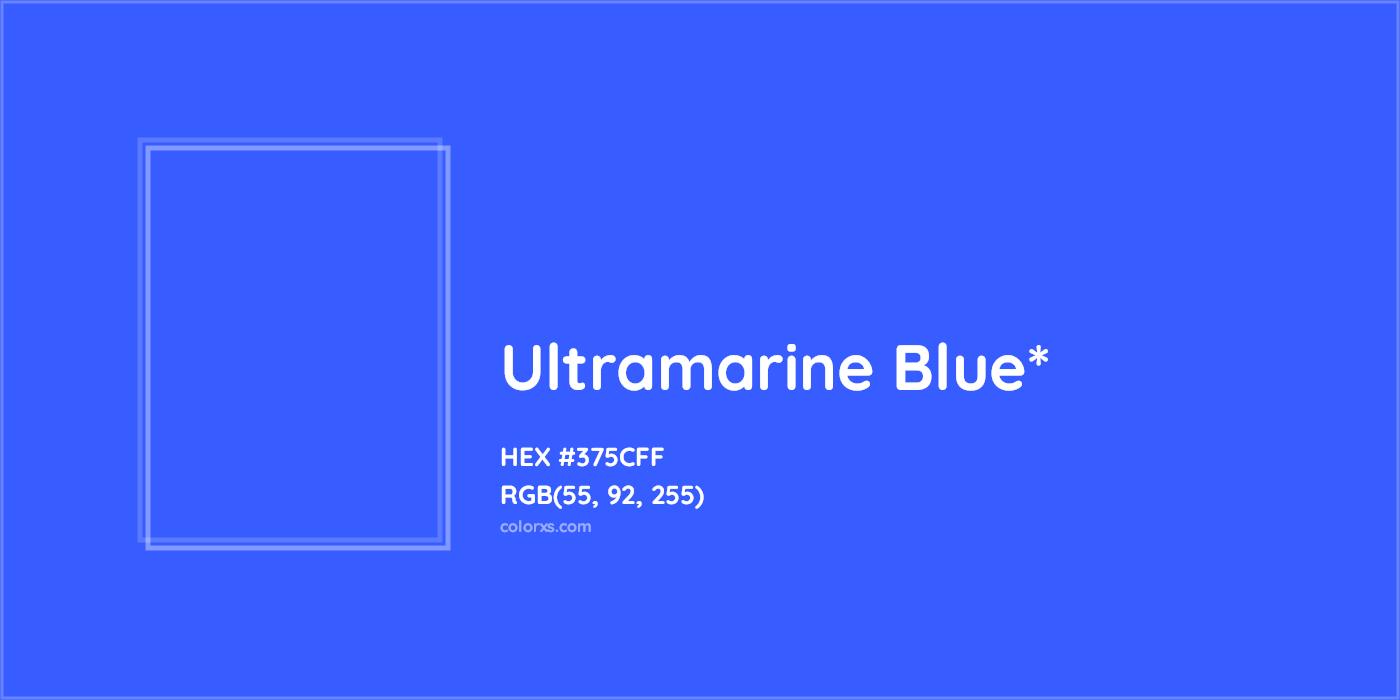 HEX #375CFF Color Name, Color Code, Palettes, Similar Paints, Images