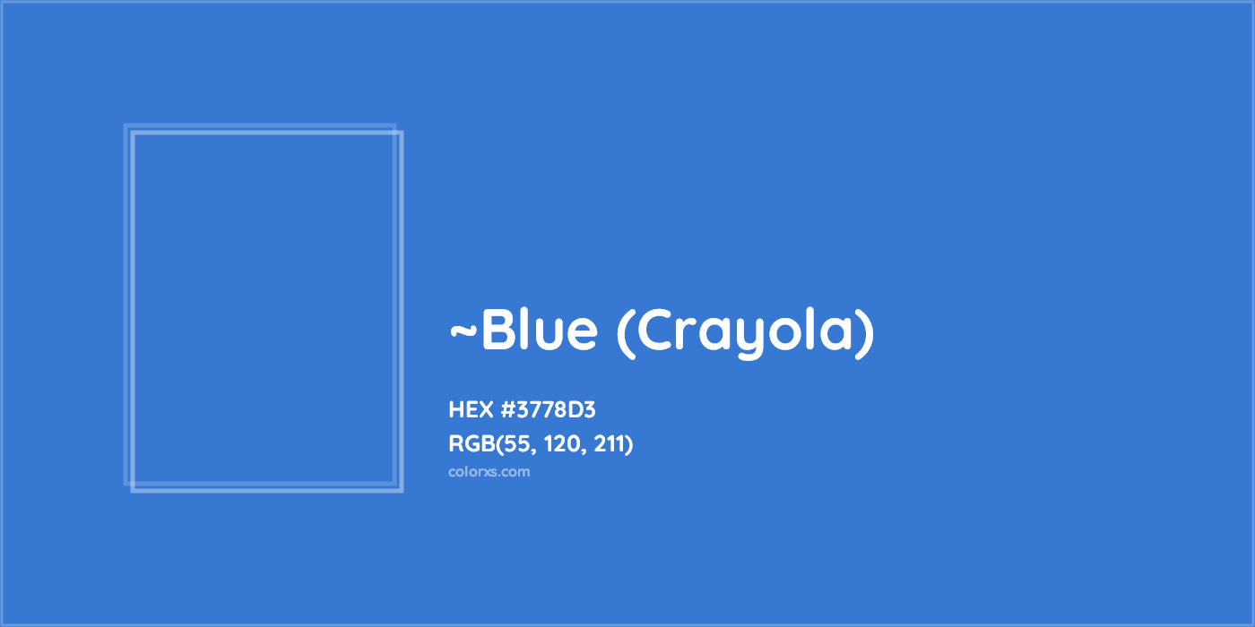 HEX #3778D3 Color Name, Color Code, Palettes, Similar Paints, Images