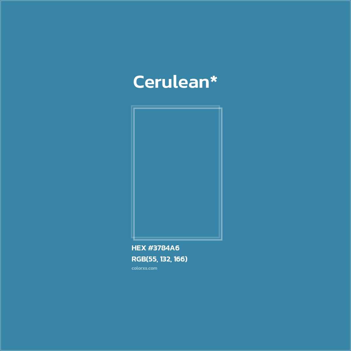 HEX #3784A6 Color Name, Color Code, Palettes, Similar Paints, Images