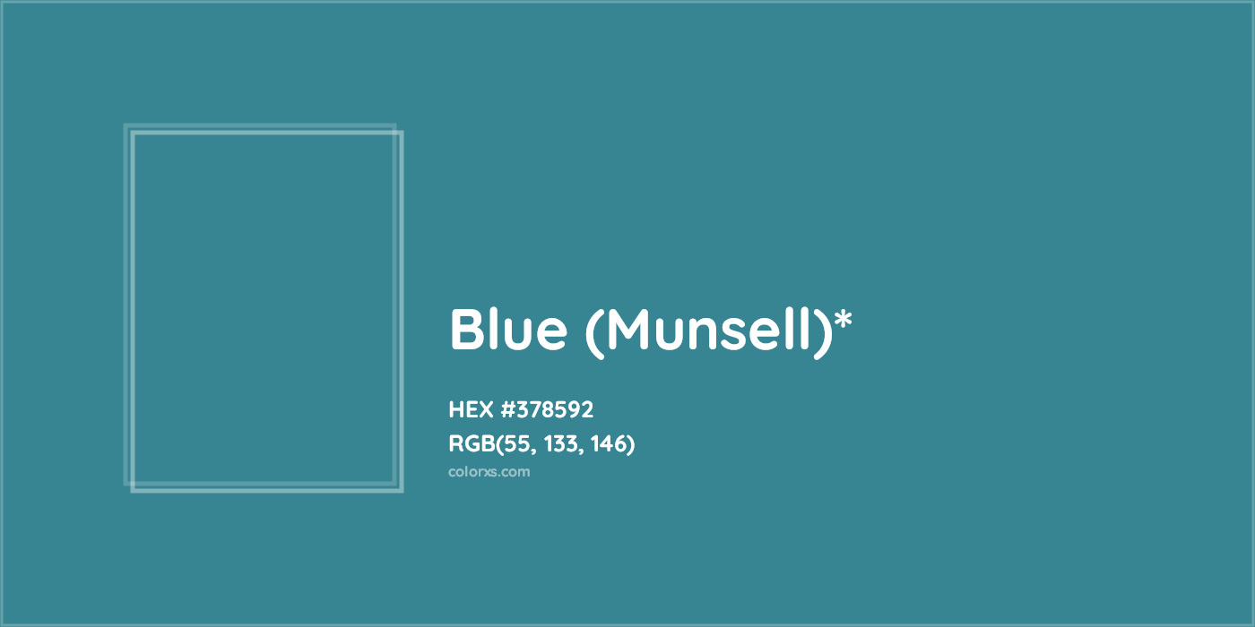HEX #378592 Color Name, Color Code, Palettes, Similar Paints, Images