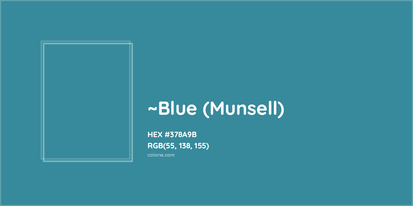 HEX #378A9B Color Name, Color Code, Palettes, Similar Paints, Images