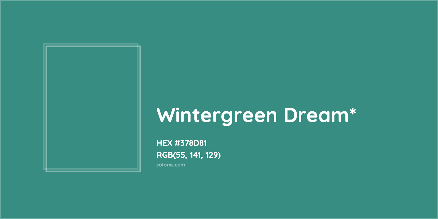 HEX #378D81 Color Name, Color Code, Palettes, Similar Paints, Images