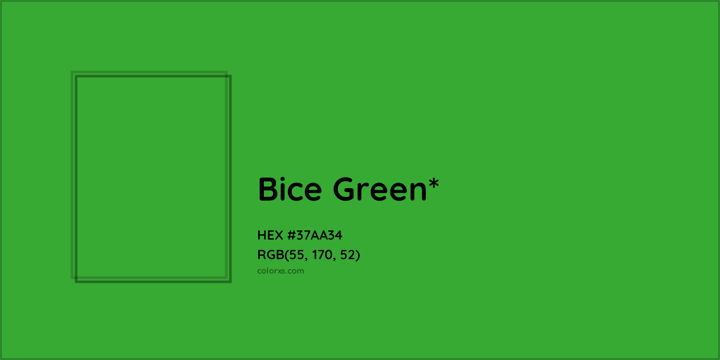 HEX #37AA34 Color Name, Color Code, Palettes, Similar Paints, Images