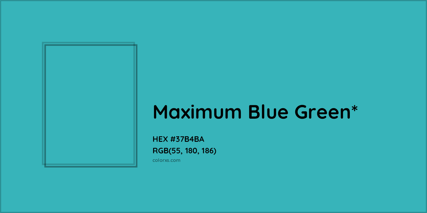 HEX #37B4BA Color Name, Color Code, Palettes, Similar Paints, Images