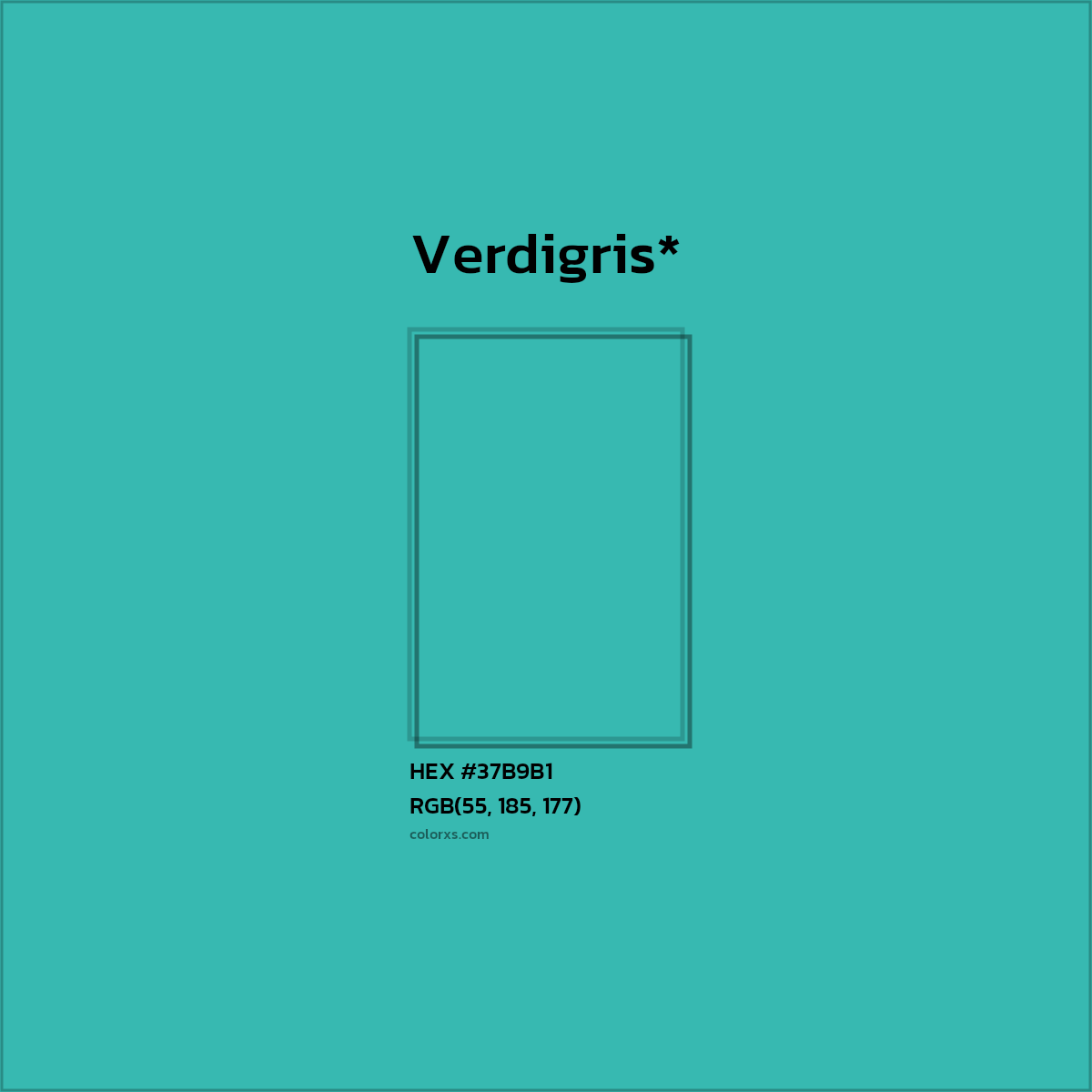 HEX #37B9B1 Color Name, Color Code, Palettes, Similar Paints, Images